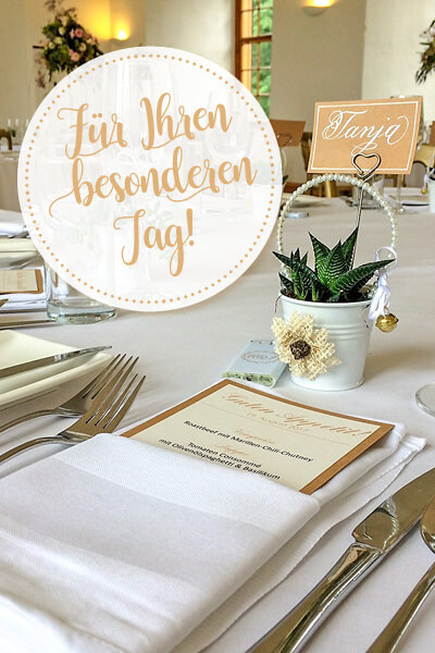 Wir sind Ihr Cateringpartner rund um Ihre Hochzeit